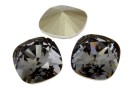 Swarovski, square fancy, silver night, 18mm - x1