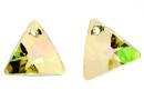 Swarovski, triangle pendant, luminous green, 12mm - x1