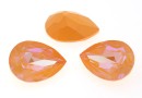 Swarovski, fancy picatura, peach DeLite, 18x13mm - x1