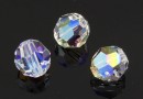 Swarovski, faceted round, crystal shimmer, 8mm - x2