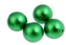 Swarovski one hole pearls, eden green, 6mm - x4