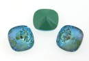 Swarovski, square fancy, Silky Sage DeLite, 10mm - x1