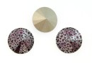 Swarovski, rivoli, amethyst silver patina, 12mm - x2