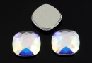 Swarovski, cabochon cushion, aurore boreale, 7mm - x2