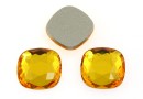 Swarovski, cabochon cushion, sunflower, 7mm - x2