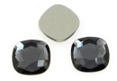 Swarovski, cabochon cushion, graphite, 7mm - x2