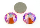 Swarovski, cabochon, rose peach shimmer, 6mm - x4