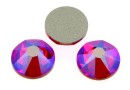 Swarovski, cabochon, light siam shimmer, 6mm - x4