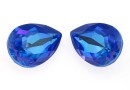 Swarovski drop fancy, Royal Blue DeLite, 14x10mm - x1