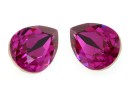 Swarovski drop fancy, fuchsia, 14x10mm - x1