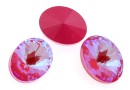 Swarovski, oval fancy, Lotus Pink DeLite, 14x10.5mm - x2