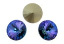 Swarovski, rivoli, aquamarine vitrail light, 14mm - x1