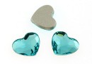 Swarovski, heart cabochon, light turquoise, 3.6mm - x4