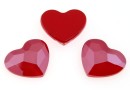 Swarovski, heart cabochon, royal red, 6mm - x2