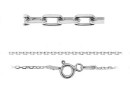 Chain, 925 silver, oval, 45cm - x1