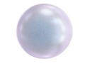 Swarovski pearls with a hole, iridescent dreamy blue, 8mm - x2