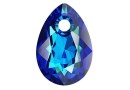 Swarovski, drop pendant, bermuda blue, 9mm - x2