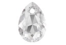 Swarovski, drop pendant, crystal, 9mm - x2