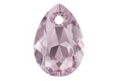 Swarovski, drop pendant, light amethyst, 9mm - x2