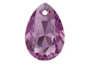 Swarovski, drop pendant, amethyst, 9mm - x2