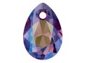 Swarovski, drop pendant, amethyst shimmer, 9mm - x2