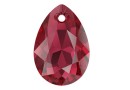 Swarovski, drop pendant, scarlet, 9mm - x2