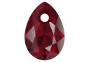 Swarovski, drop pendant, siam, 9mm - x2