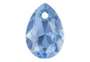 Swarovski, drop pendant, sapphire, 11.5mm - x2