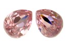 Swarovski drop fancy, rosaline, 18x13mm - x1