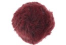 Breloc pentru geanta, maxi puf, burgundy, 9cm - x1