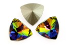 Swarovski, kaleidoscope triangle fancy rivoli, vitrail medium, 6mm - x2