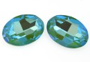 Swarovski, rivoli cabochon, silky sage DeLite, 30mm - x1