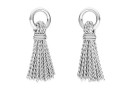 Pendant tassel, 925 silver, 16mm  - x1