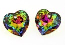 Swarovski, heart pendant, vitrail medium, 14.5mm - x1