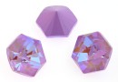 Swarovski, fancy Kaleidoscope hexagon, lavender delite, 6mm - x2