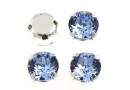 Swarovski, chaton montees, light sapphire, 6mm - x10