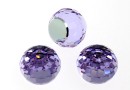 Swarovski, cabochon, violet comet argent, 8mm - x1