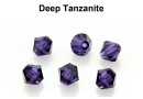 Preciosa, bicone bead, deep tanzanite, 4mm - x40