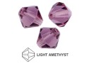 Preciosa, bicone bead, light amethyst, 4mm - x40