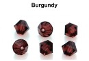 Preciosa, bicone bead, burgundy, 4mm - x40