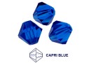 Preciosa, bicone bead, capri blue, 4mm - x40