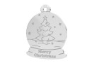 Pendant, Christmas tree,  925 silver, 15mm  - x1