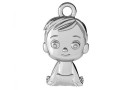 Pendant boy, 925 silver, 16mm  - x1