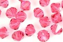 Preciosa, bicone bead, indian pink, 6mm - x20