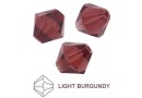 Preciosa, bicone bead, light burgundy, 6mm - x20