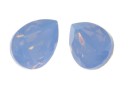 Ideal crystals, fancy drop, mix air blue opal, 14x10mm - x2