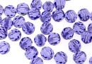 Swarovski, faceted round bead, tanzanite, 6mm - x6