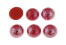 Ideal crystals, cabochon, red coral, 3.8mm - x10