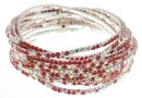 Martisor elastic bracelet, siam mix, inside 5.5cm - x1