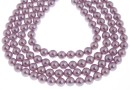 Mallorca type pearls, round, purple, 6mm
